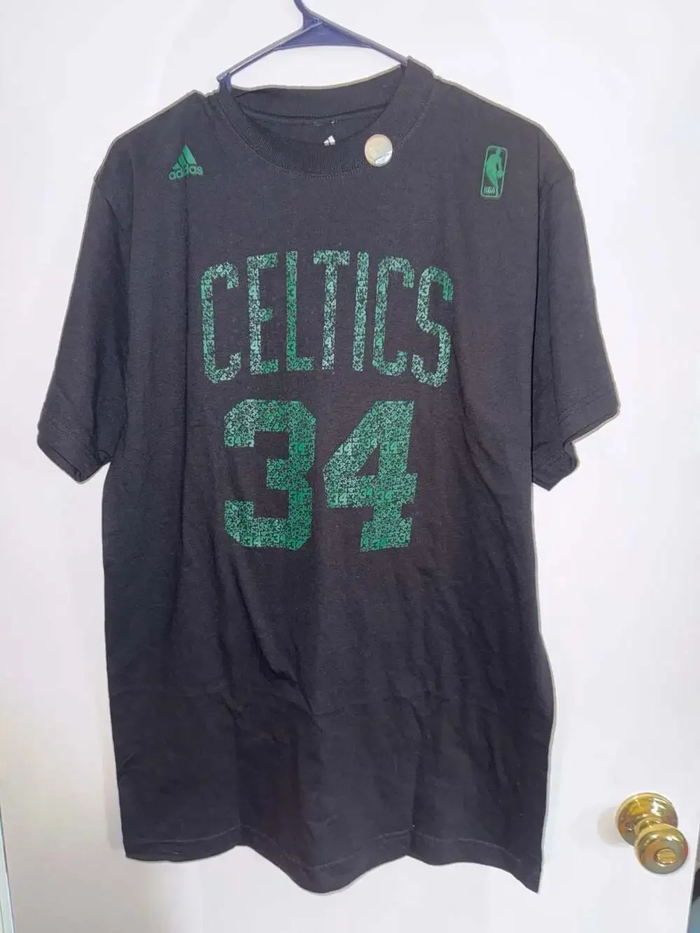 Adidas Boston Celtics Paul Pierce 34 NBA Graphic T-Shirt Size M